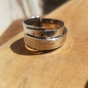 Textured love Ring