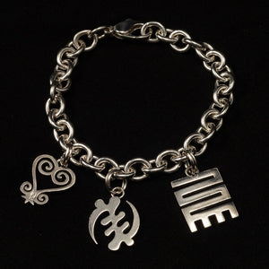 ɛnan Adinkra Charm Bracelet Set