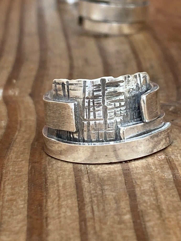 Textured Love Ring 7